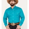 Roper Men's Amarillo Solid Long Sleeve Stretch Button Down Western Shirt