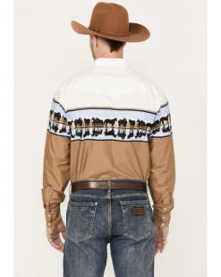 Roper Men's Vintage Border Long Sleeve Western Snap Shirt -Cowboy Wear Shop 2000385759 200 P4