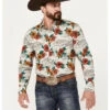 Tin Haul Men's Hawaiian Floral Long Sleeve Western Snap Shirt -Cowboy Wear Shop 2000385764 020 P1
