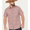Moonshine Spirit Men's Stage Light Plaid Print Short Sleeve Western Pearl Snap Shirt -Cowboy Wear Shop 2000385968 600 P1
