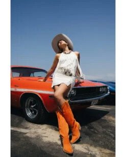 Idyllwind Women's Madie Faux Suede Fringe Tank