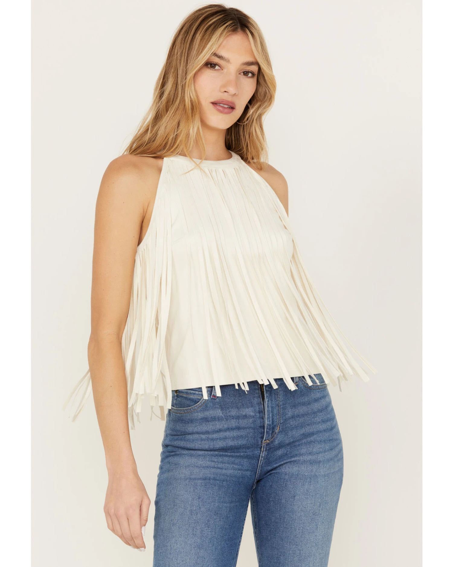 Idyllwind Women's Madie Faux Suede Fringe Tank 4 Idyllwind Women's Madie Faux Suede Fringe Tank - Image 2