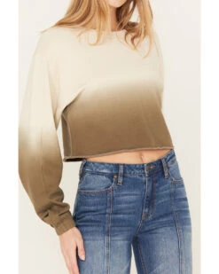 Cleo + Wolf Women's Ombre Cropped Dolman Sweatshirt  -Cowboy Wear Shop 2000386289 343 P3
