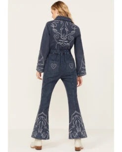 Understated Leather Women's Daredevil Denim Jumpsuit -Cowboy Wear Shop 2000386318 402 P4