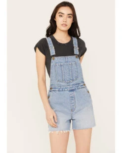Rolla's Women's Medium Wash Original Denim Shortalls 7 Rolla's Women's Medium Wash Original Denim Shortalls -Cowboy Wear Shop 2000386549 414 P2