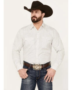 Ely Walker Men's Geo Print Long Sleeve Western Snap Shirt