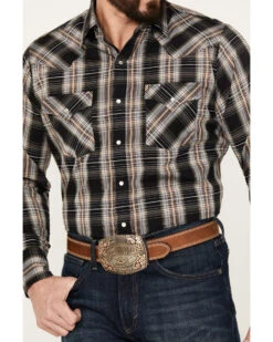 Ely Walker Men's Plaid Print Long Sleeve Western Snap Shirt - Tall 8 Ely Walker Men's Plaid Print Long Sleeve Western Snap Shirt - Tall -Cowboy Wear Shop 2000386631 001 P3