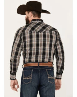 Ely Walker Men's Plaid Print Long Sleeve Western Snap Shirt - Tall 9 Ely Walker Men's Plaid Print Long Sleeve Western Snap Shirt - Tall -Cowboy Wear Shop 2000386631 001 P4
