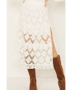 Shyanne Women's Diamond Embroidered Mesh Skirt -Cowboy Wear Shop 2000386671 100 P4