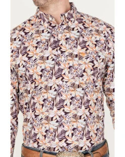 Ariat Men's Monte Print Button-Down Long Sleeve Western Shirt -Cowboy Wear Shop 2000387206 500 P3