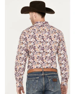 Ariat Men's Monte Print Button-Down Long Sleeve Western Shirt -Cowboy Wear Shop 2000387206 500 P4