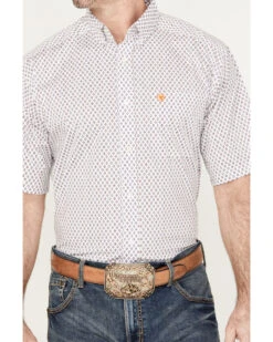 Ariat Men's Mayson Diamond Geo Print Short Sleeve Button Down Western Shirt - Tall 8 Ariat Men's Mayson Diamond Geo Print Short Sleeve Button Down Western Shirt - Tall -Cowboy Wear Shop 2000387253 100 P3