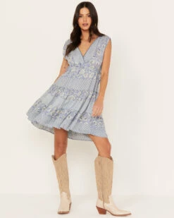 Angie Women's Side Tie Print Dress