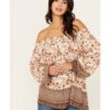 Wild Moss Women's Floral Border Peasant Top -Cowboy Wear Shop 2000387387 103 P1