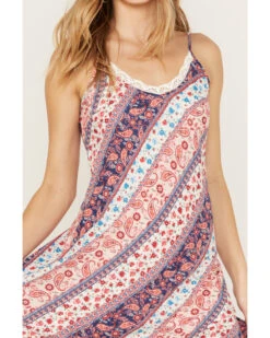 Wild Moss Women's Multi Print Hanky Hem Midi Dress -Cowboy Wear Shop 2000387400 900 P3