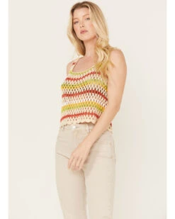 Sadie & Sage Women's Multicolored Sweater Tank