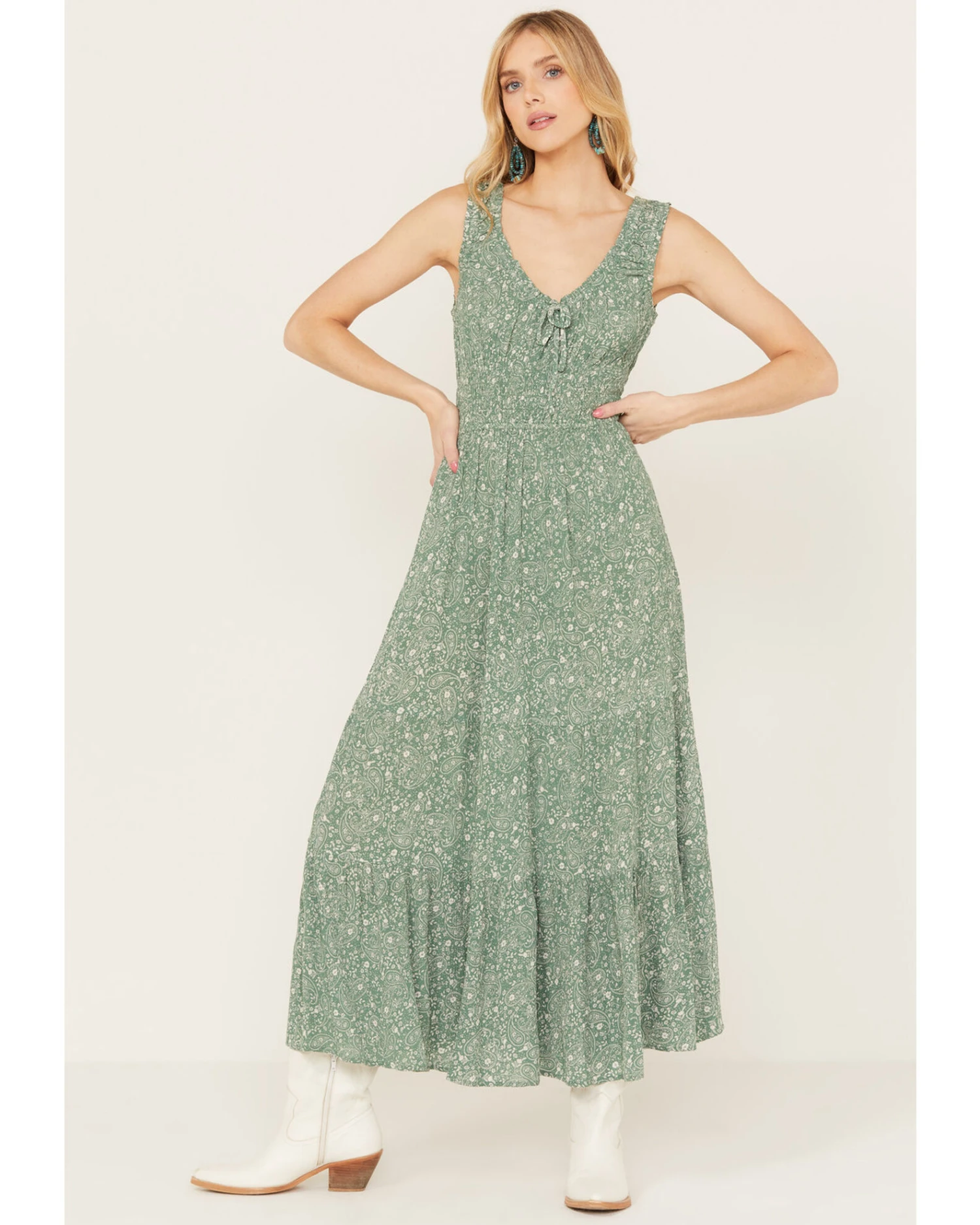 Patrons Of Peace Women's Smocked Waist Lennox Dress 3 Patrons Of Peace Women's Smocked Waist Lennox Dress