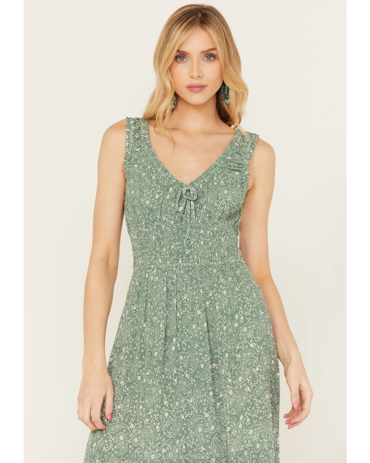 Patrons Of Peace Women's Smocked Waist Lennox Dress 4 Patrons Of Peace Women's Smocked Waist Lennox Dress - Image 2