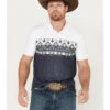 Hooey Men's Weekender Border Polo 1 Hooey Men's Weekender Border Polo -Cowboy Wear Shop 2000387682 400 P1