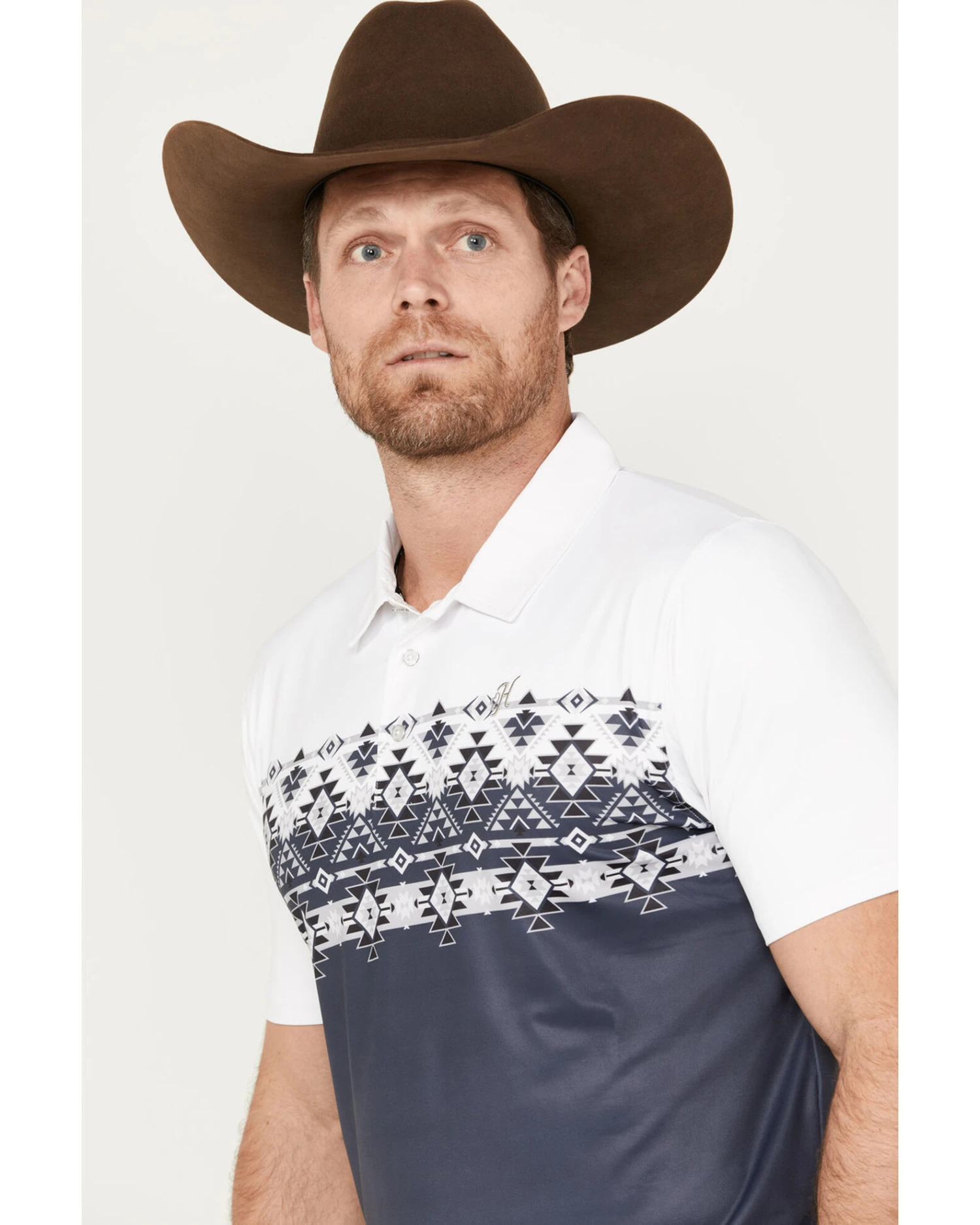 Hooey Men's Weekender Border Polo 4 Hooey Men's Weekender Border Polo - Image 2