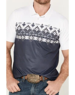 Hooey Men's Weekender Border Polo 8 Hooey Men's Weekender Border Polo -Cowboy Wear Shop 2000387682 400 P3