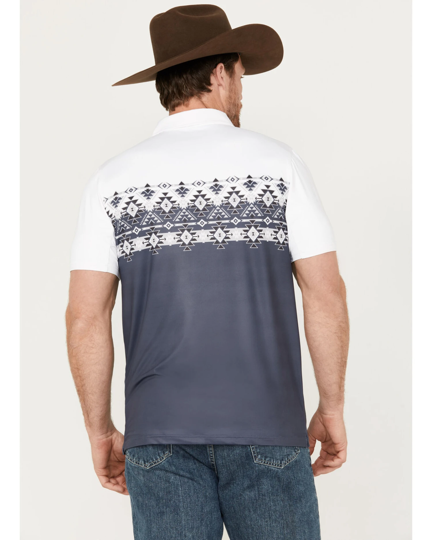 Hooey Men's Weekender Border Polo 6 Hooey Men's Weekender Border Polo - Image 4