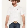Hooey Men's Hot-Shot Mini Logo Print Polo 2 Hooey Men's Hot-Shot Mini Logo Print Polo -Cowboy Wear Shop 2000387692 100 P1