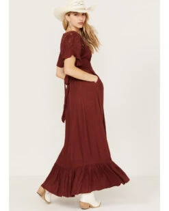 Free People Women's Colette Maxi Dress -Cowboy Wear Shop 2000387970 203 P4