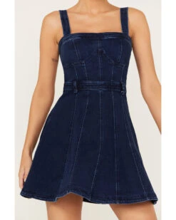 Free People Women's Margot Denim Mini Dress 8 Free People Women's Margot Denim Mini Dress -Cowboy Wear Shop 2000388002 416 P3
