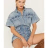 Free People Women's Marci Denim Shortall 1 Free People Women's Marci Denim Shortall -Cowboy Wear Shop 2000388004 414 P1