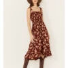 Cotton & Rye Women's Floral Print Sleeveless Midi Dress -Cowboy Wear Shop 2000388423 220 P1
