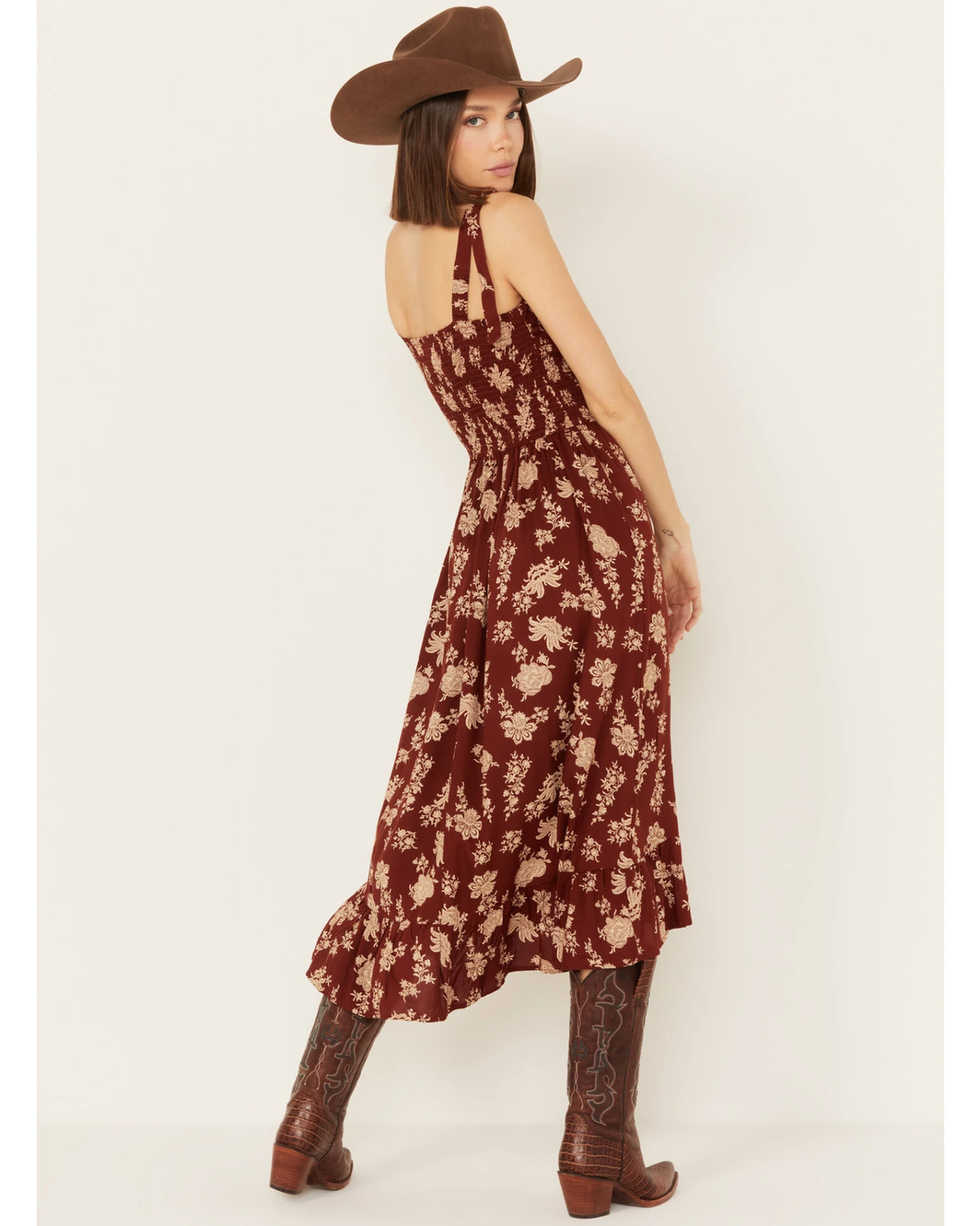 Cotton & Rye Women's Floral Print Sleeveless Midi Dress 6 Cotton & Rye Women's Floral Print Sleeveless Midi Dress - Image 4