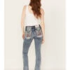 Miss Me Women's Medium Wash Mid Rise Americana Dreamcatcher Stretch Bootcut Jeans  -Cowboy Wear Shop 2000388616 420 P1