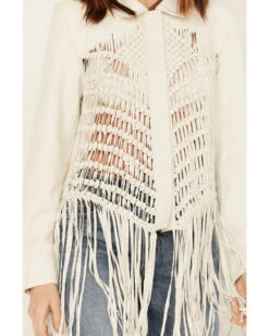 Wonderwest Women's Macrame Back Long Sleeve Snap Shirt -Cowboy Wear Shop 2000389174 100 P3