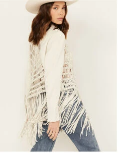 Wonderwest Women's Macrame Back Long Sleeve Snap Shirt -Cowboy Wear Shop 2000389174 100 P4