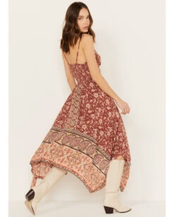 Angie Women's Floral Border Print Dress -Cowboy Wear Shop 2000391055 220 P4