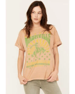 Girl Dangerous Women's Relaxed Music City Nashville Graphic Tee