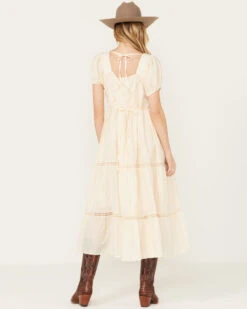 Band Of The Free Women's Crochet Trim Front Maxi Dress -Cowboy Wear Shop 2000392070 103 P4