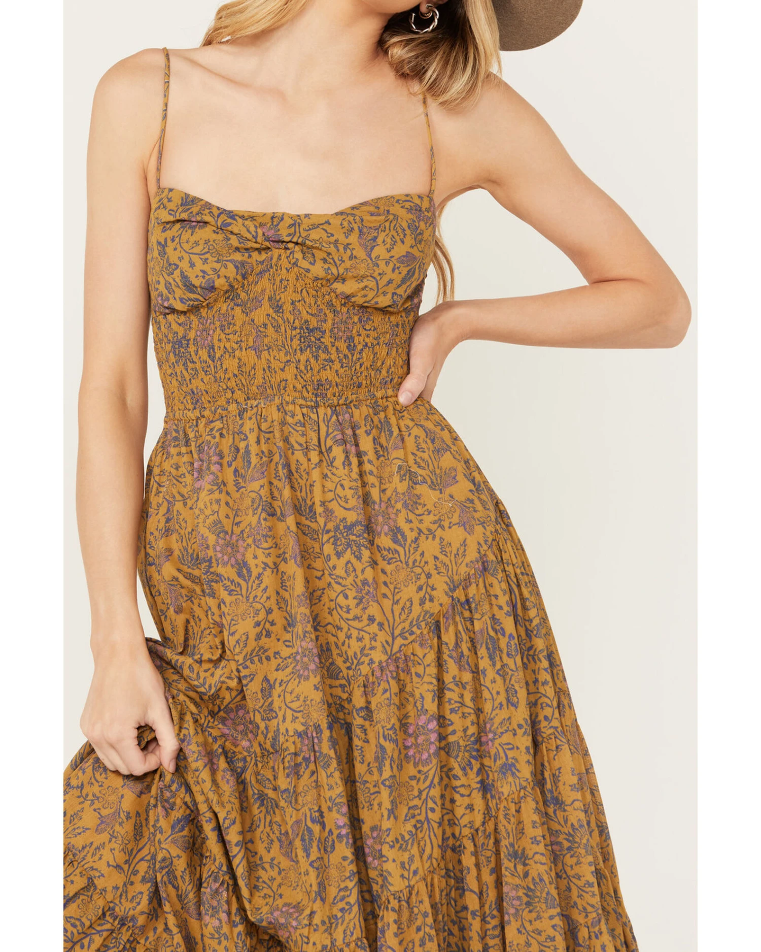 Free People Women's Sundrenched Floral Print Sleeveless Maxi Dress 5 Free People Women's Sundrenched Floral Print Sleeveless Maxi Dress - Image 3