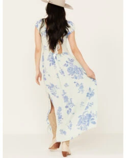 Free People Women's Floral Forget Me Not Midi Dress 9 Free People Women's Floral Forget Me Not Midi Dress -Cowboy Wear Shop 2000395502 400 P4