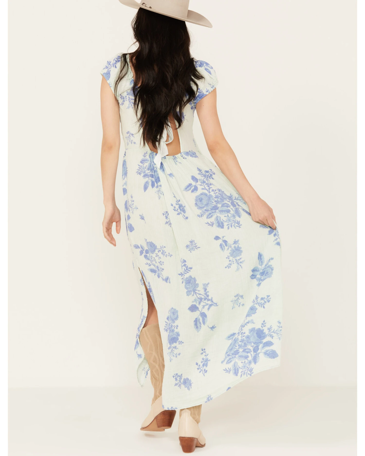 Free People Women's Floral Forget Me Not Midi Dress 6 Free People Women's Floral Forget Me Not Midi Dress - Image 4