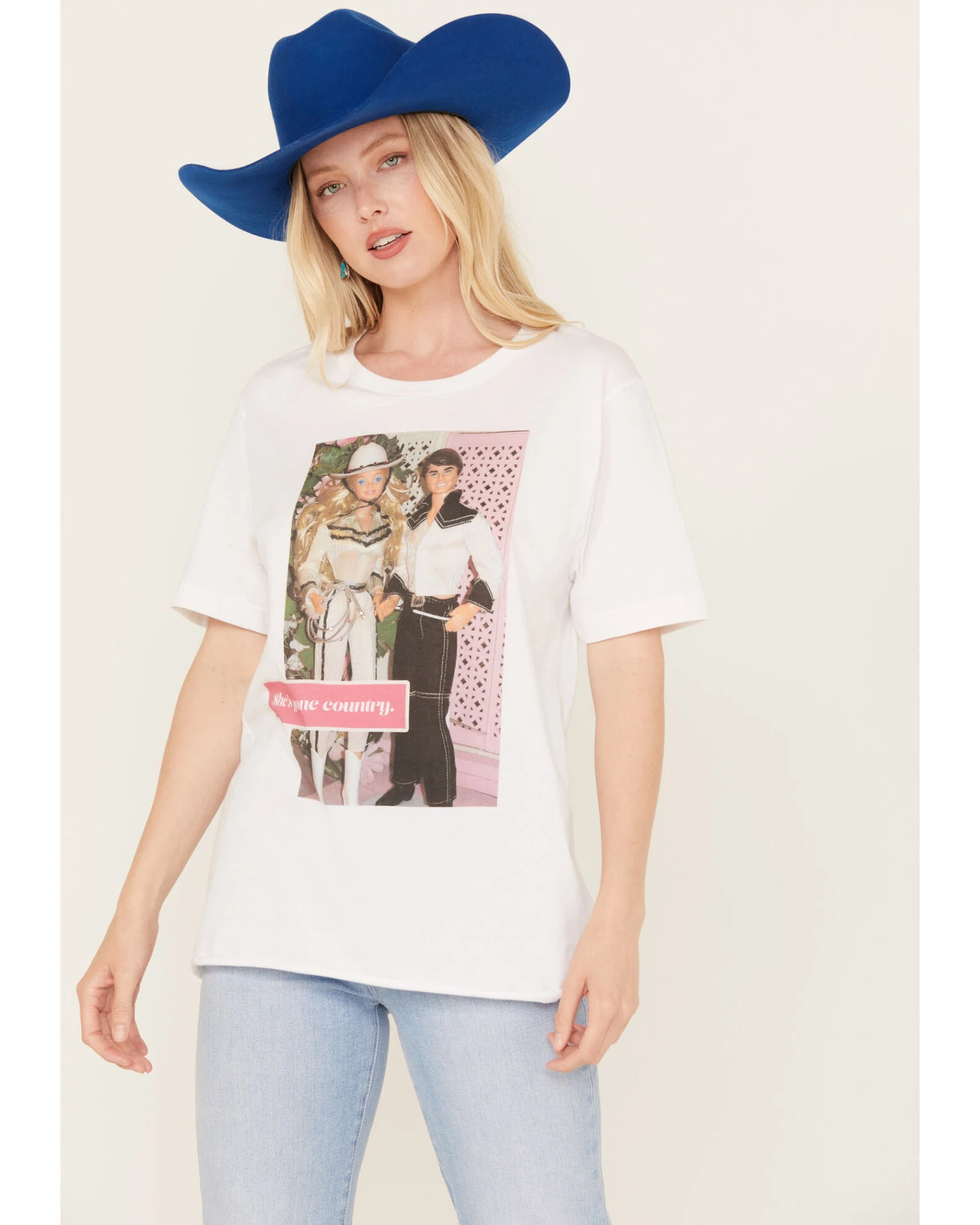Gina Tees Women's Embellished She's Gone Country Graphic Tee 3 Gina Tees Women's Embellished She's Gone Country Graphic Tee